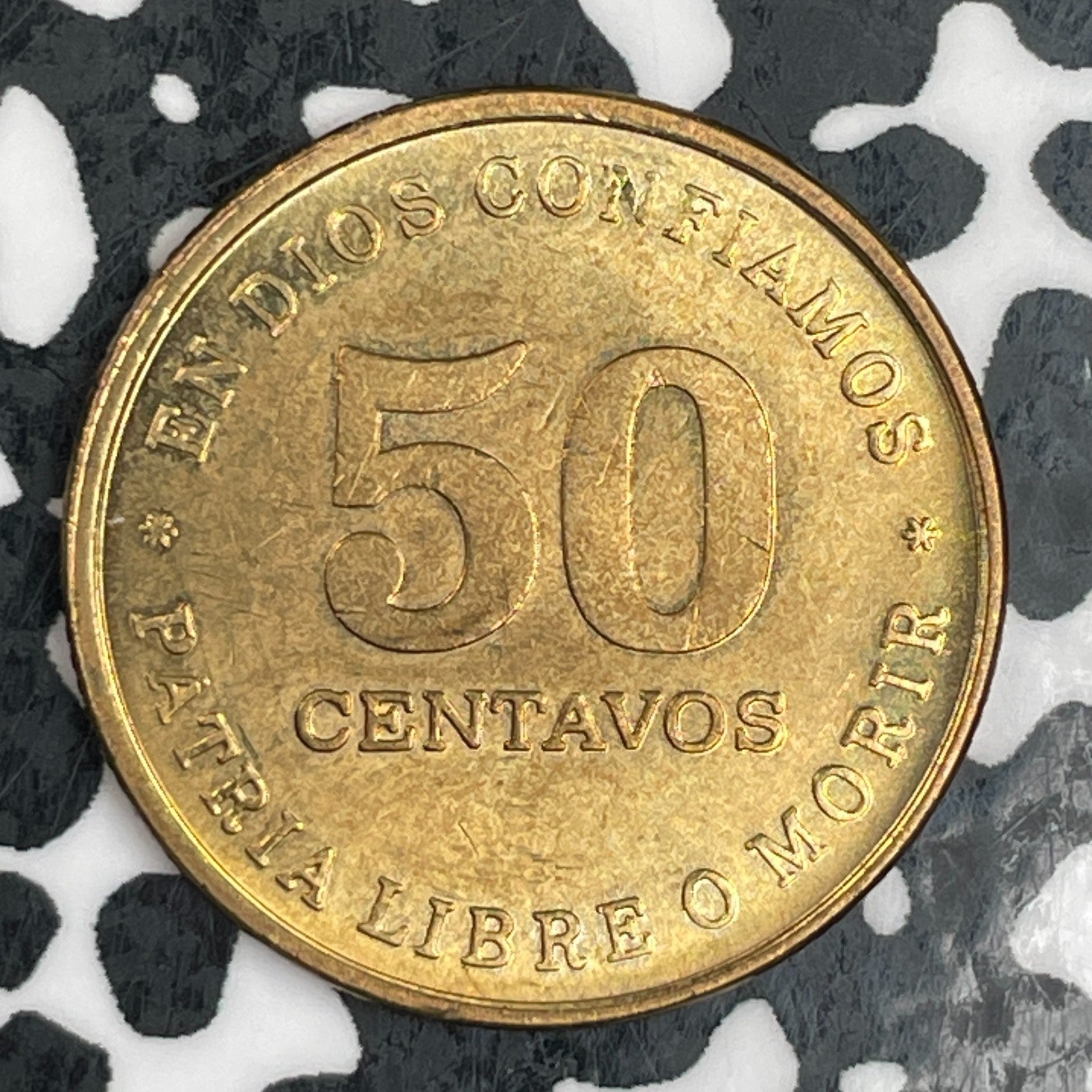 1987 Nicaragua 50 Centavos Lot#N0605 High Grade! Beautiful!