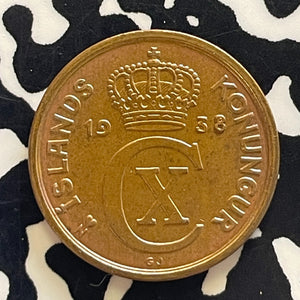 1938 Iceland 2 Aurar Lot#T5831 High Grade! Beautiful!