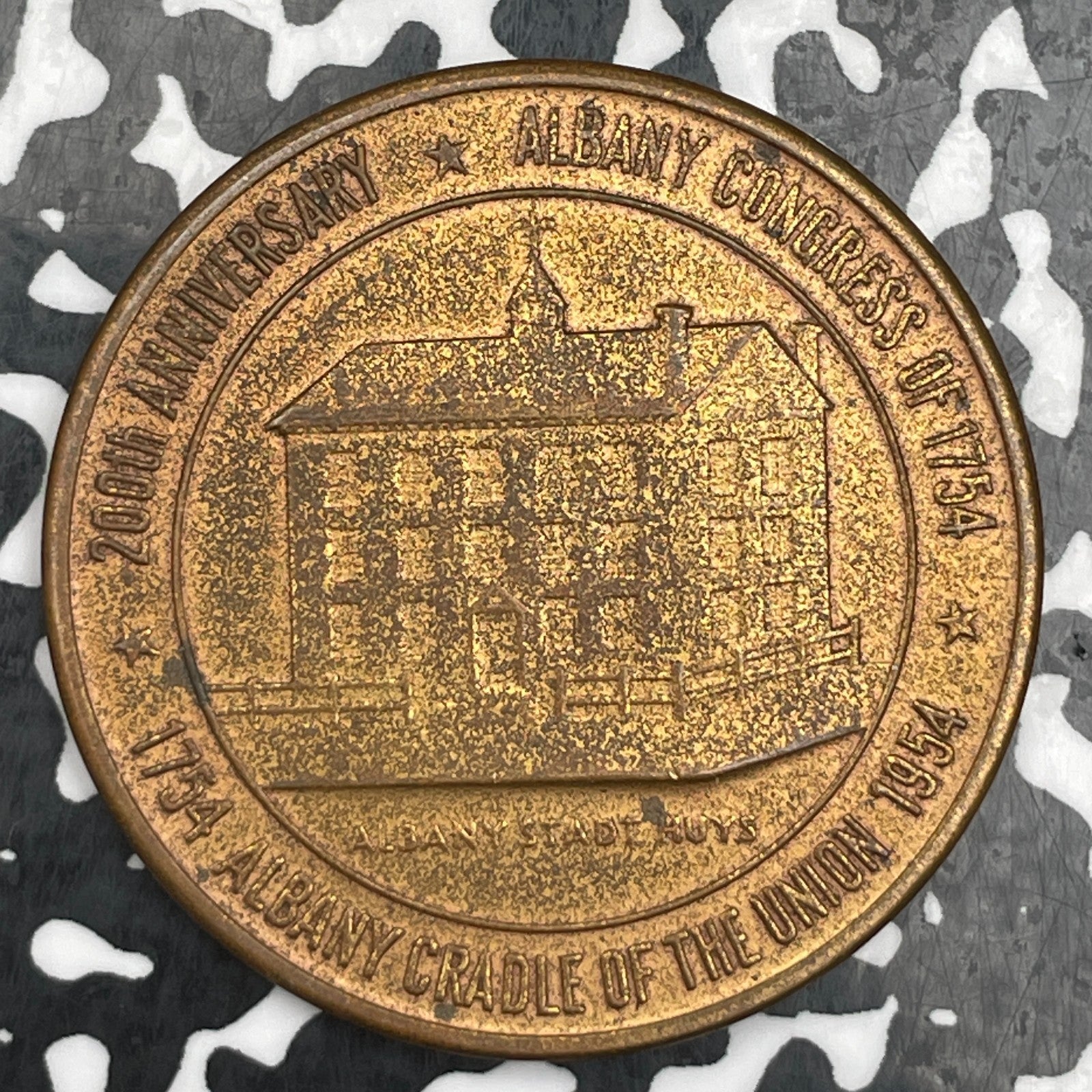 1954 U.S. Albany Congress 200th Anniversary Medal Lot#N1917 38mm