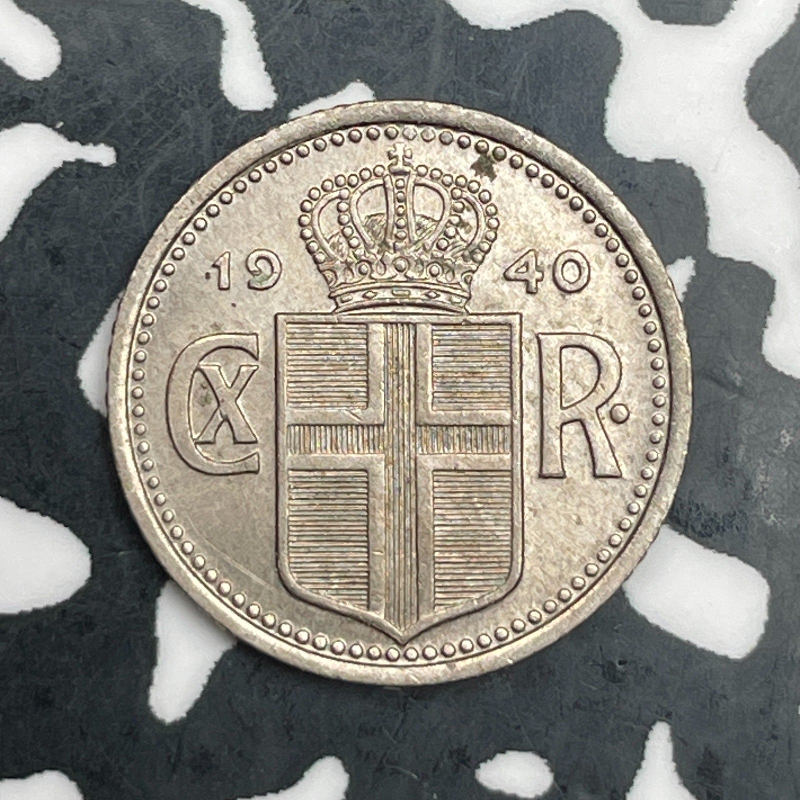 1940 Iceland 10 Aurar Lot#F7944 High Grade! Beautiful!