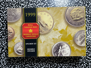1999 Canada 7x Coin Specimen Set Lot#B2725 With Case & C.O.A.