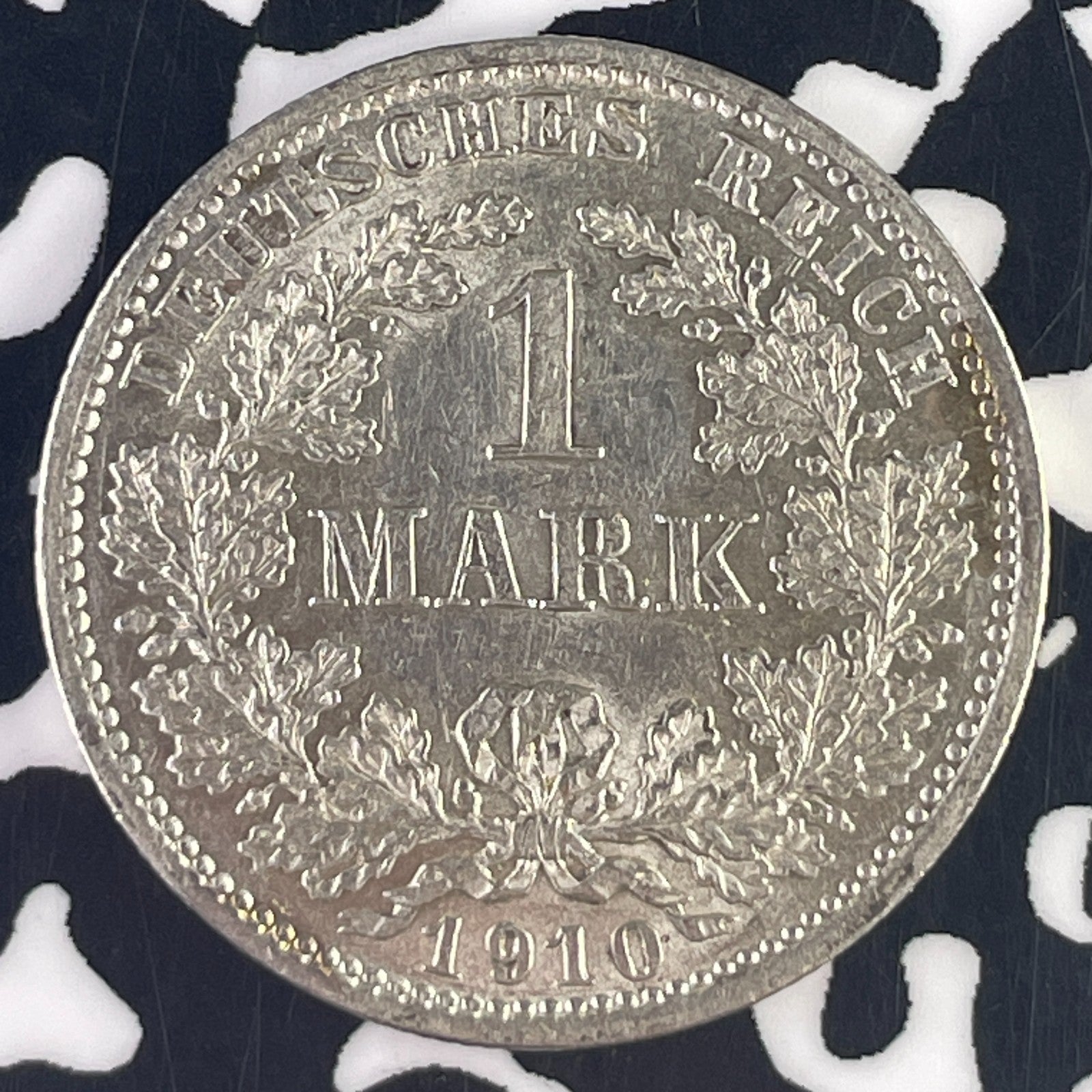 1910-D Germany 1 Mark Lot#F2326 Silver! Nice!