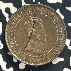 1907-H Canada Large Cent Lot#T7821 Key Date! Nice!