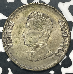 1953-B Colombia 20 Centavos Lot#C0361