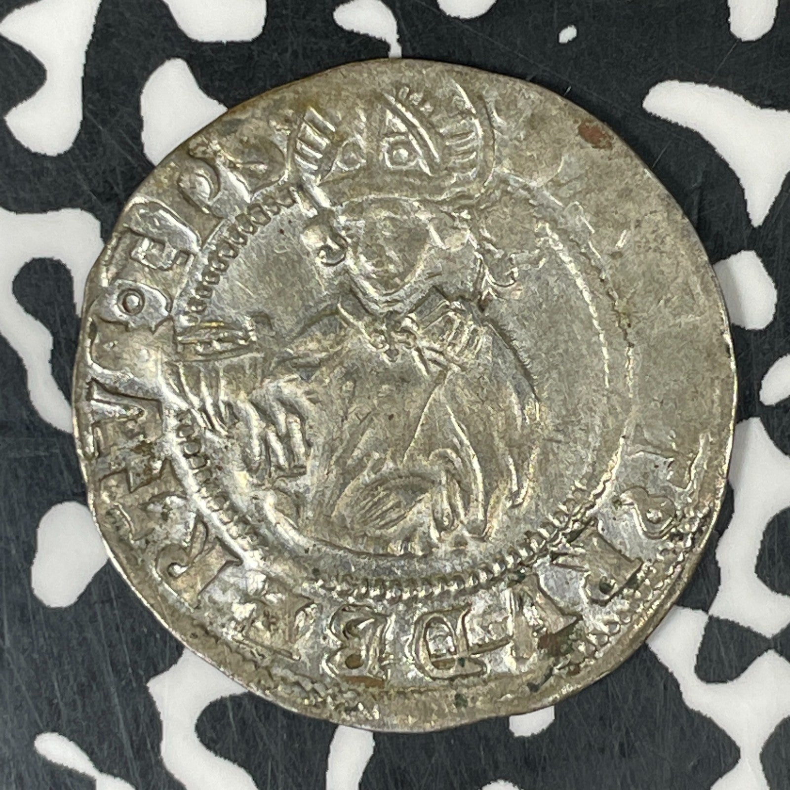 1517-L Austria Salzburg 1 Batzen/4 Kreuzer Lot#JM0562 Silver! Nice!