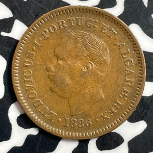 1886 Portuguese India 1/8 Tanga Lot#T1126