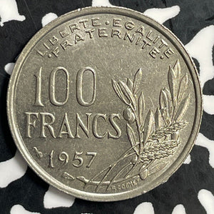 1957 France 100 Francs Lot#T0853 High Grade! Beautiful! KM#919.1