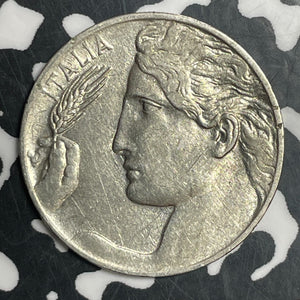 1922-R Italy 20 Centesimi Lot#T2778 Nice!
