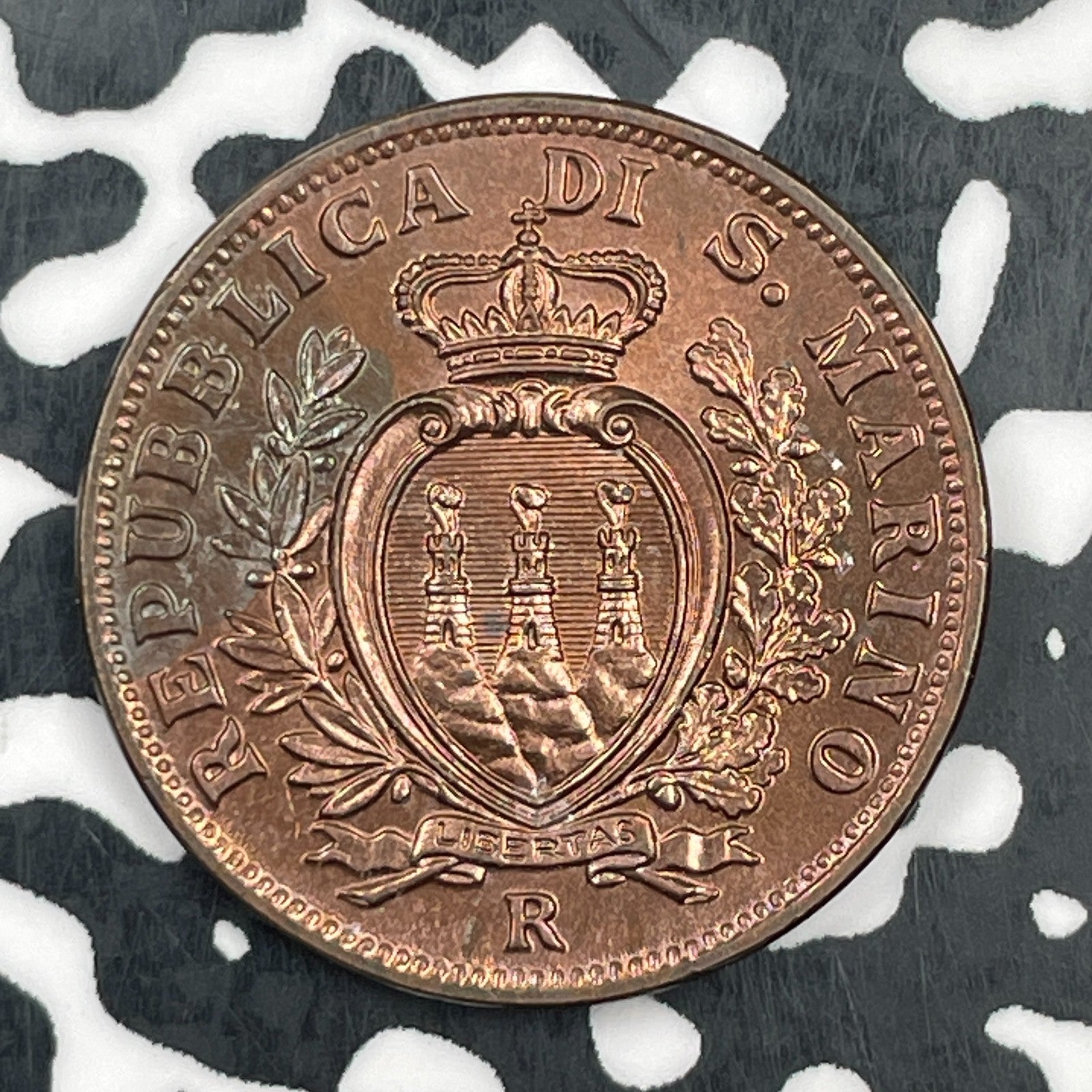 1938-R San Marino 10 Centesimi Lot#F8931 High Grade! Beautiful!