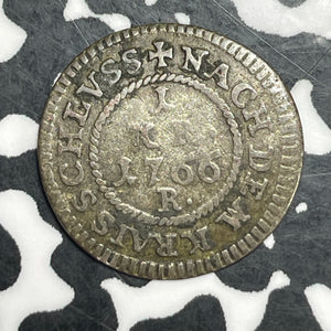 1766 Germany Bamberg 1 Kreuzer Lot#T6469 Silver! Scarce! Helmschrot-848