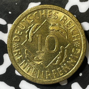 1923-A Germany 10 Pfennig Lot#E4761 High Grade! Beautiful!