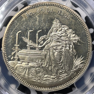 1898 Germany Death Of Otto Von Bismarck Medal PCGS SP61 Lot#G9421 Silver!