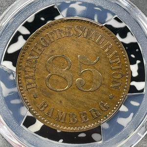 Undated Germany Bamberg Train Station Restoration Token PCGS MS61 Lot#G087