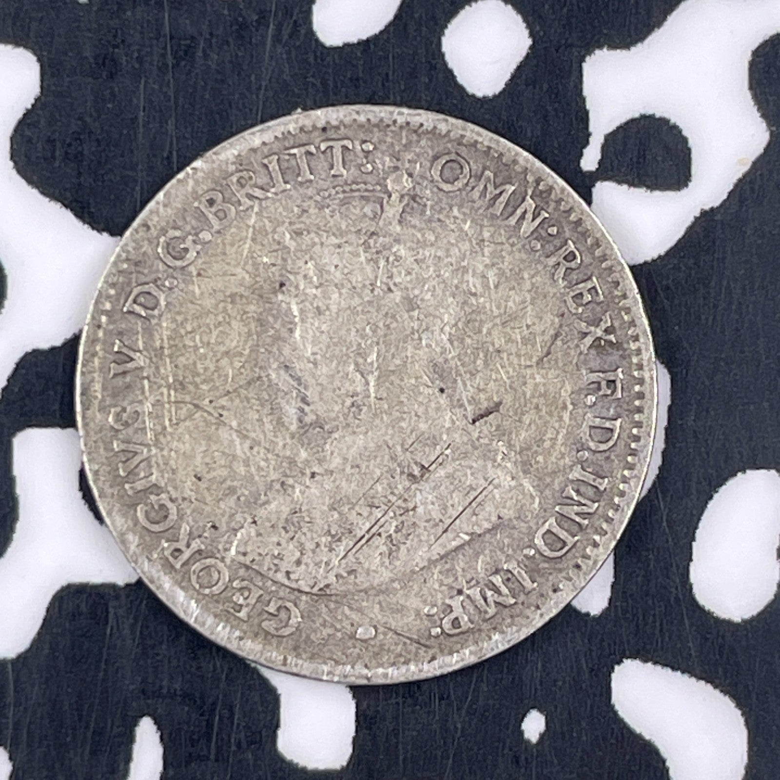 1927 Australia 3 Pence Threepence Lot#F4281 Silver!