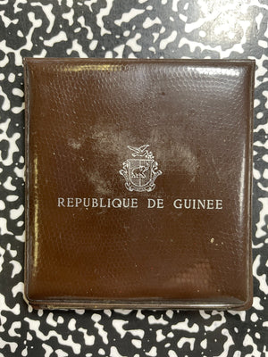 1970 Guinea Apollo XIII 250 Francs Lot#B2768 Silver! Proof! With Case & C.O.A.