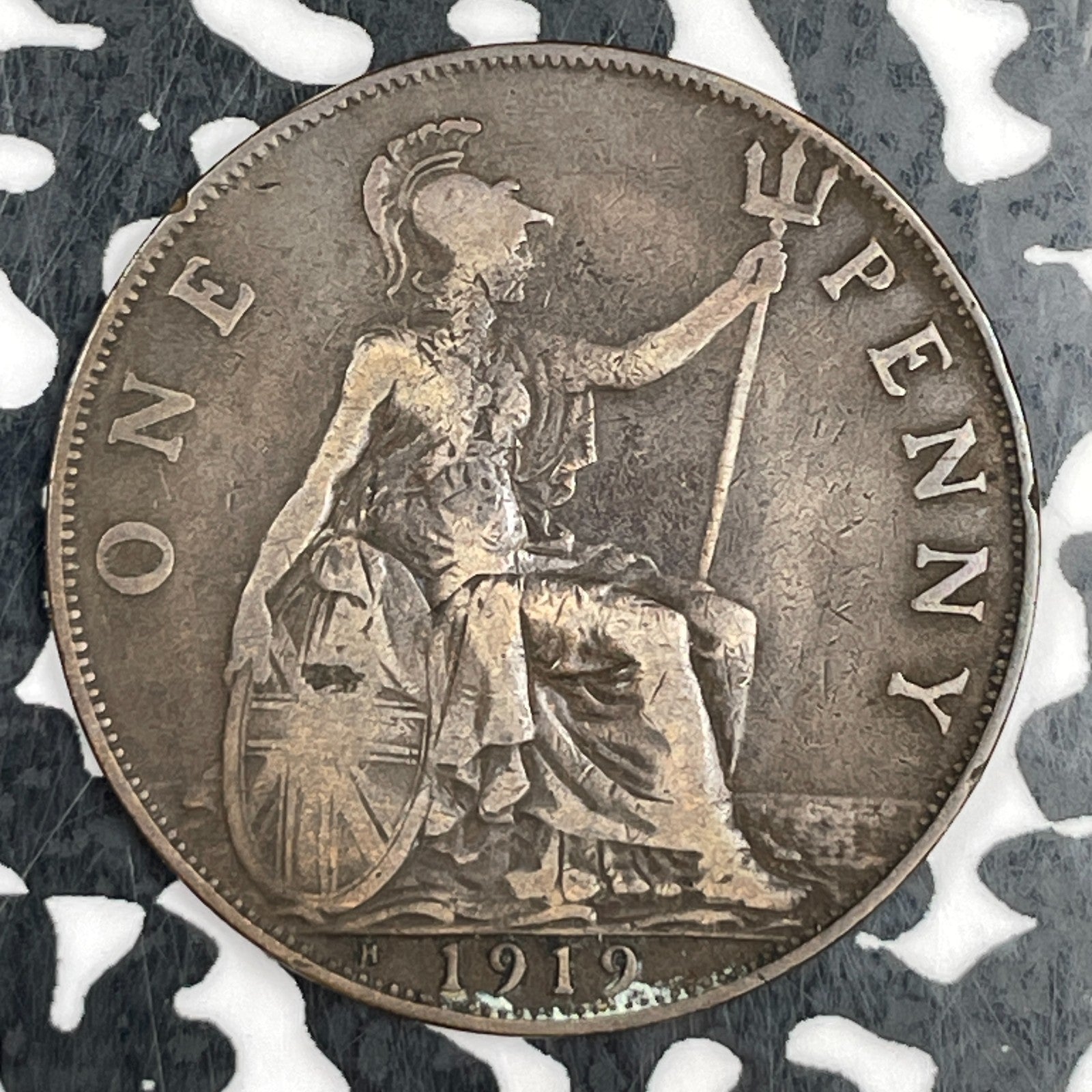 1919-H Great Britain 1 Penny Lot#F5979