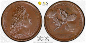 "1712" France Louis XIV Battle Of Denain Medal PCGS SP63 Lot#G6962 Divo-310