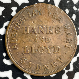 1855 Australia Sydney Hanks & Lloyd 1 Penny Token Lot#E1407