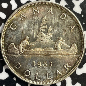 1953 Canada $1 Dollar Lot#D9578 Large Silver Coin! High Grade! Beautiful!