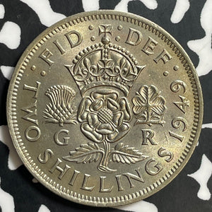 1949 Great Britain 1 Florin Lot#E7877 High Grade! Beautiful!