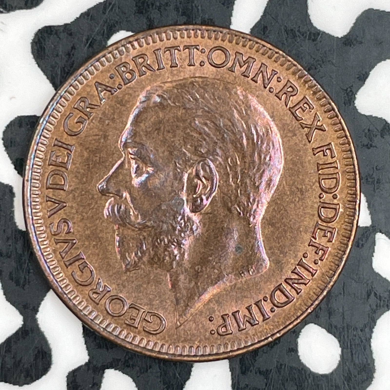 1928 Great Britain 1 Farthing Lot#F3401 High Grade! Beautiful!