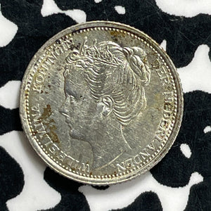 1905 Netherlands 10 Cents Lot#JM9950 Silver! Key Date! High Grade! Beautiful!