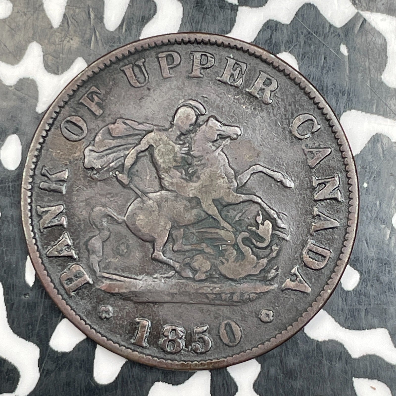 1850 Upper Canada 1/2 Penny Token Lot#N0261