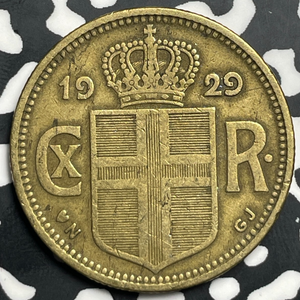 1929 Iceland 2 Kronur Lot#T9366