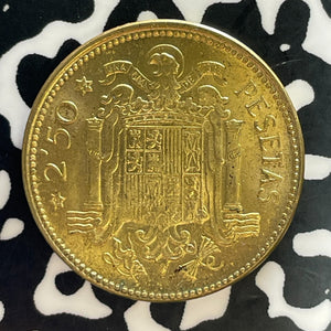 1953 (56) Spain 2 1/2 Pesetas Lot#T3005 High Grade! Beautiful!