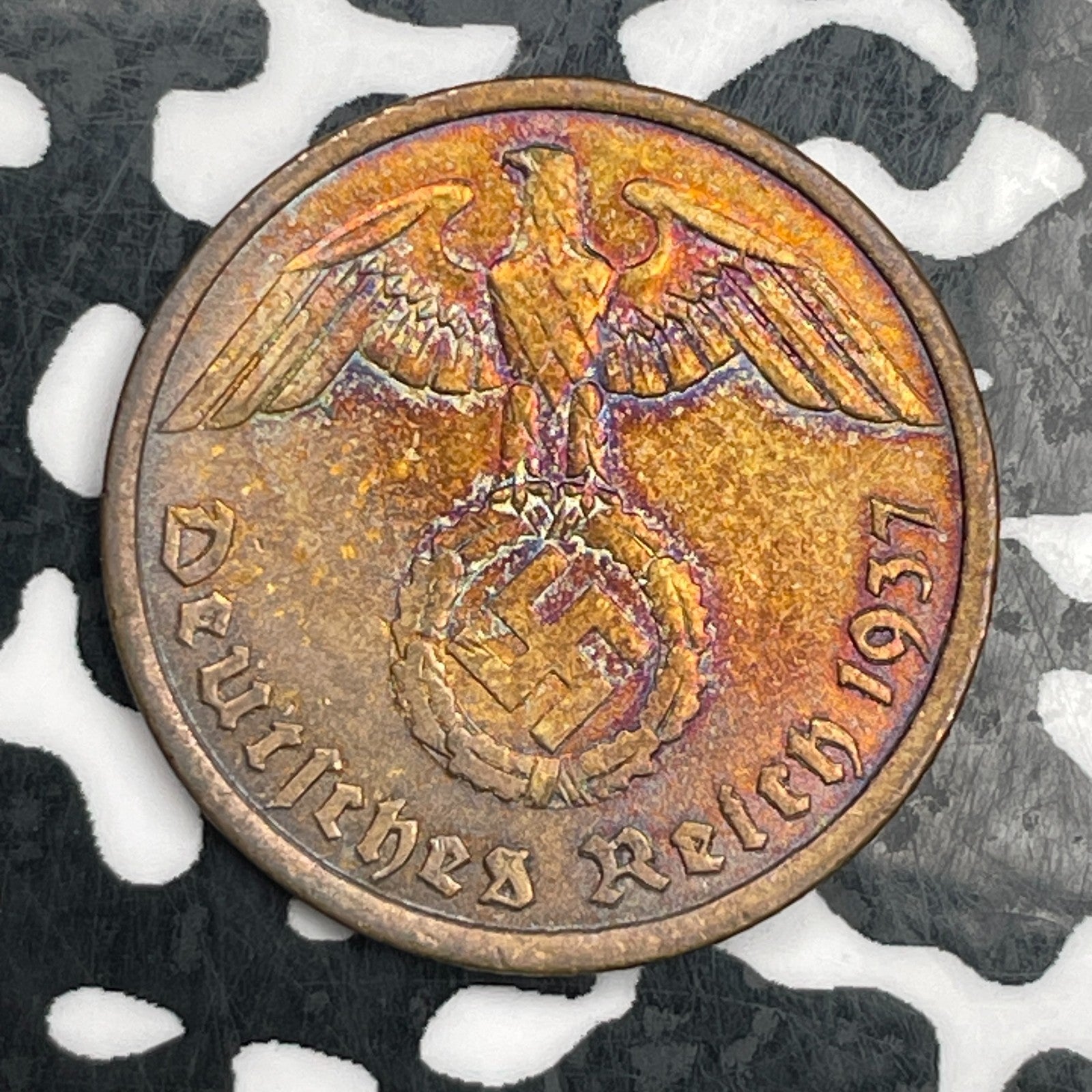 1937-A Germany 10 Pfennig Lot#N2595 High Grade! Beautiful!