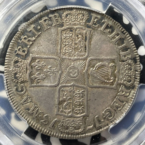 1713 G.B. Queen Anne 1/2 Crown PCGS Cleaned-AU Detail Lot#G8680 Silver! S-3604