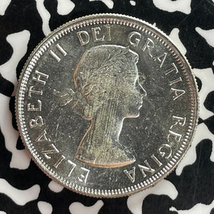 1956 Canada 50 Cents Lot#T7484 Silver! High Grade! Beautiful!
