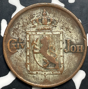 1841 Norway 1/2 Skilling Half Skilling Lot#T9919