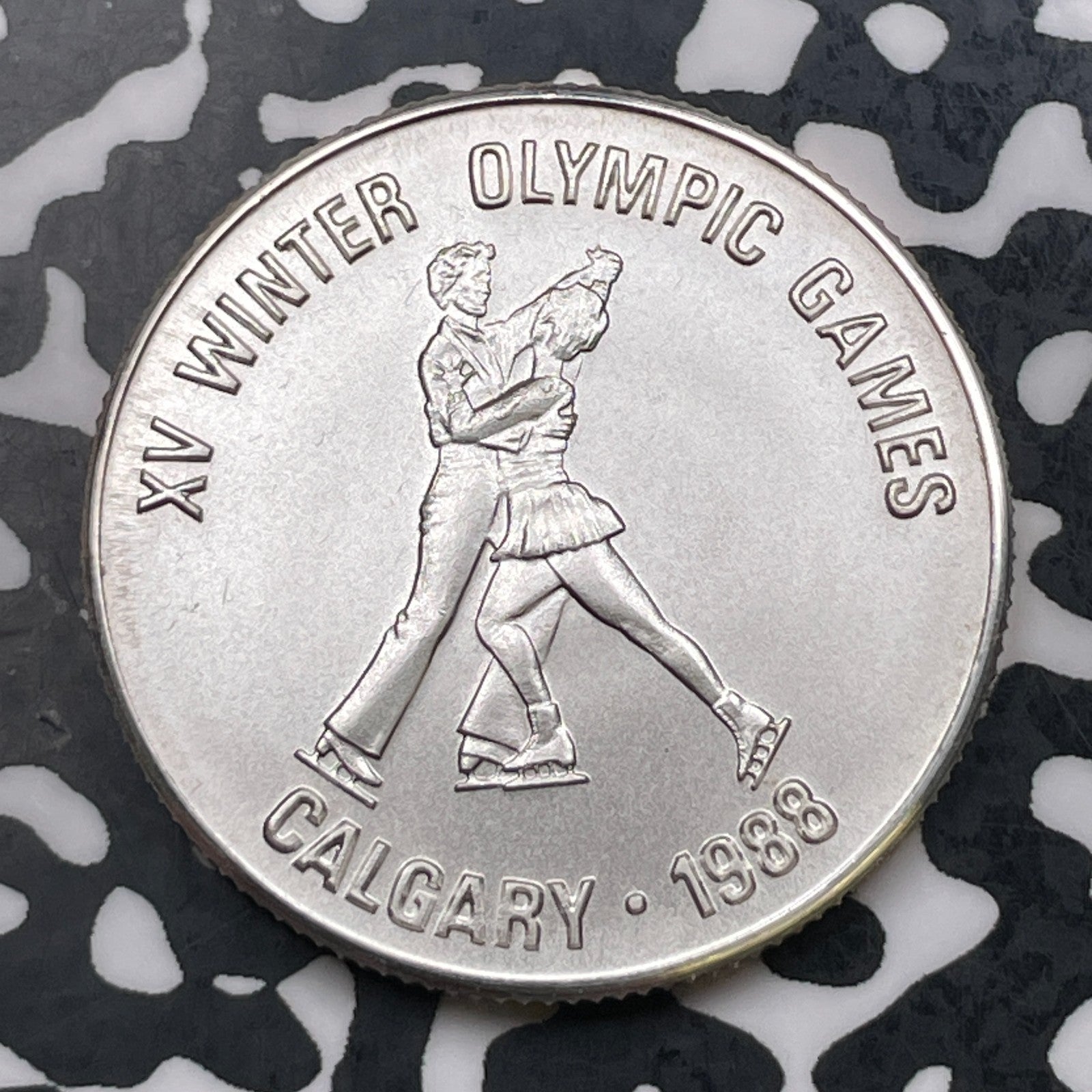 1988 Afghanistan Winter Olympics 500 Afghanis Lot#JM2238 Silver! High Grade!