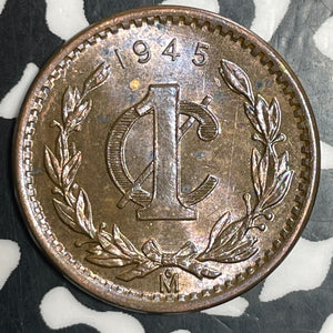 1945-Mo Mexico 1 Centavo Lot#T2755 High Grade! Beautiful!