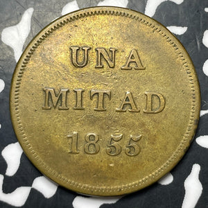 1855 Colombia 1/2 Cuartillo Token Lot#JM8268 Fonrobert-8263