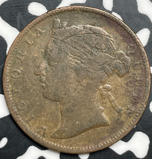1889 Straits Settlements 1/2 Cent Half Cent Lot#T9774