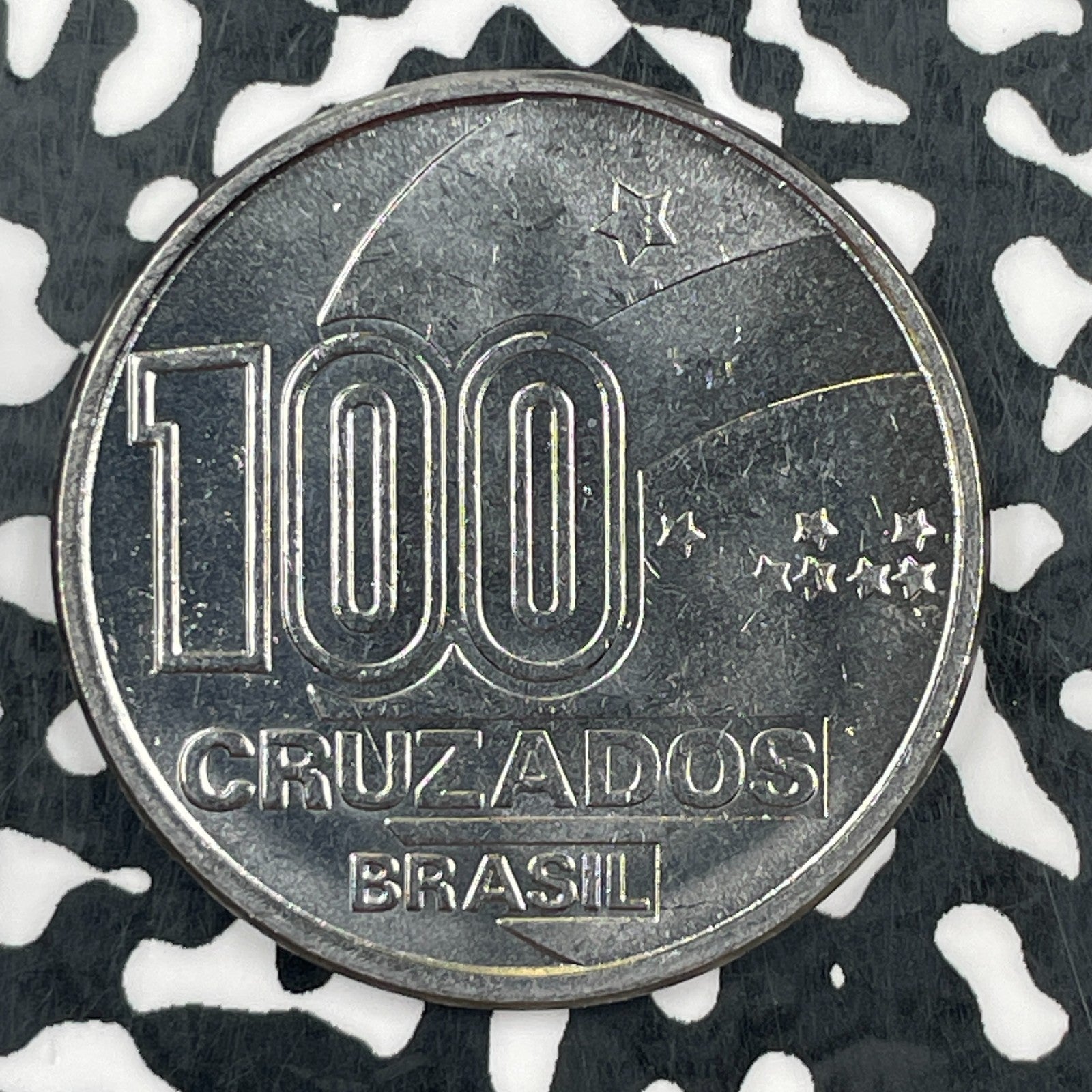 1988 Brazil 100 Cruzados Lot#F7762 High Grade! Beautiful!