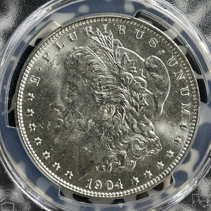 1904-O U.S. $1 Morgan Dollar PCGS MS63 Lot#G378 Silver! Choice UNC!