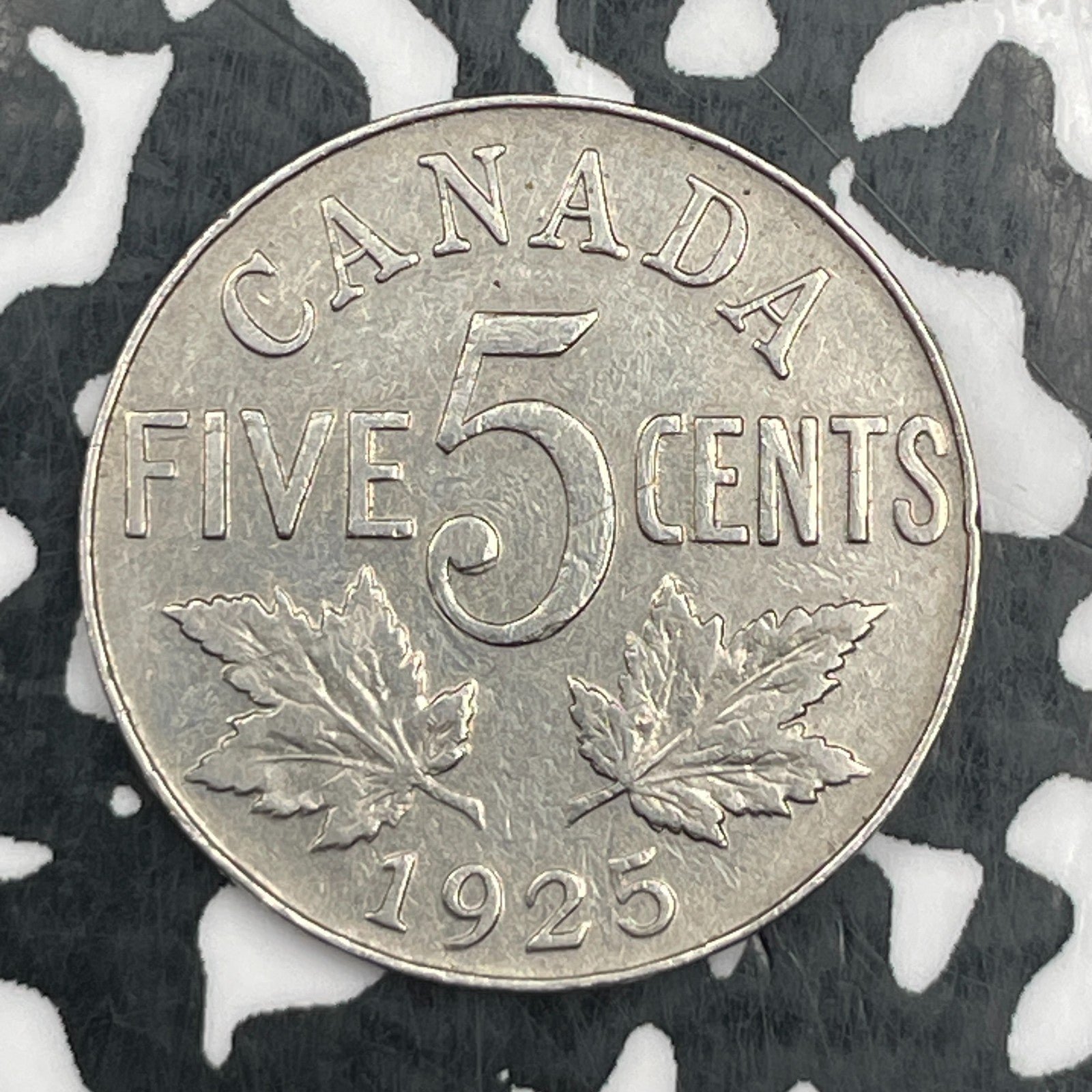 1925 Canada 5 Cents Lot#JM1655 Key Date!
