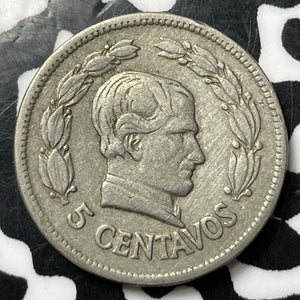 1928 Ecuador 5 Centavos Lot#E9421