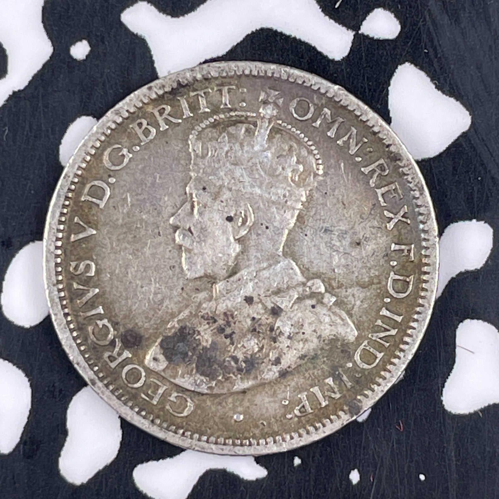 1917-M Australia 6 Pence Sixpence Lot#F4617 Silver!