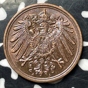 1912-A Germany 1 Pfennig Lot#E8877 High Grade! Beautiful!