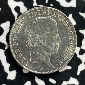 1848-A Austria 20 Kreuzer Lot#JM9854 Silver! High Grade! Beautifull!