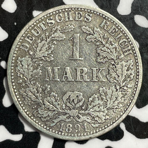 1891-A Germany 1 Mark Lot#E3780 Silver!