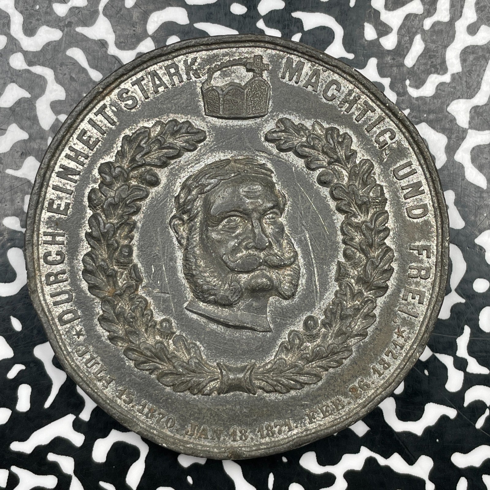 1871 Germany Franco-Prussian War Victories Medal Lot#OV1993 Scratches/Rim Damage