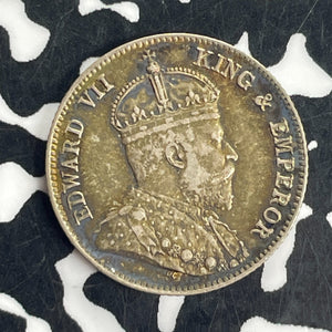 1904 Hong Kong 10 Cents Lot#T8497 Silver! Nice!