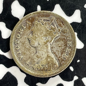 1884 Hong Kong 10 Cents Lot#C1152 Silver! Better Date