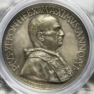 (1932) Vatican City New Art Gallery Medal PCGS SP63 Lot#GV8570 Silver!