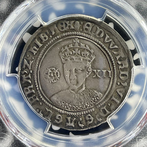 (1551-53) G.B. Edward VI 1 Shilling PCGS XF45 Lot#G943 Silver! S-2482 Tun